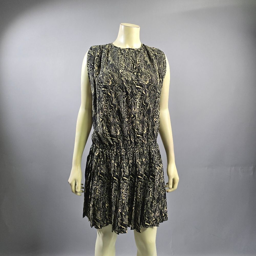 Current Air Black and Gold Mini Dress R7
